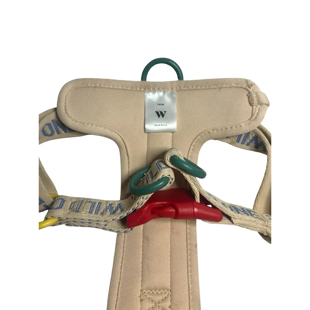 Wild One Dog Harness Large Beige Blue Adjustable Pet Harness NWOT